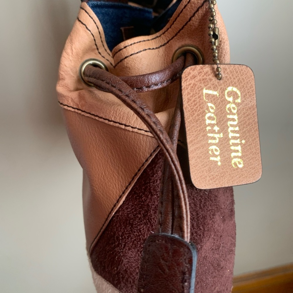 Relativity Genuine Leather Patchwork Brown Tan Sh… - image 7